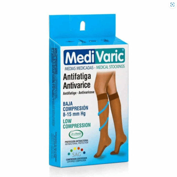 Media Medivaric a la Rodilla para Dama 8-15 mmHg (Ref. 1113p)