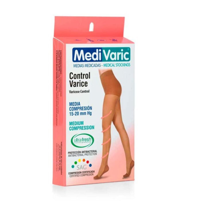 Media Medivaric a la Cadera para Dama 15-20 mmHg (Ref. 1121p)