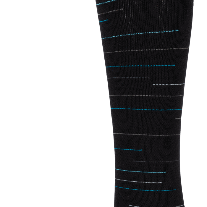 Media de Compresión a la Rodilla con Diseño de Líneas Intermitentes en Bamboo Athlon (Ref. CMO216)