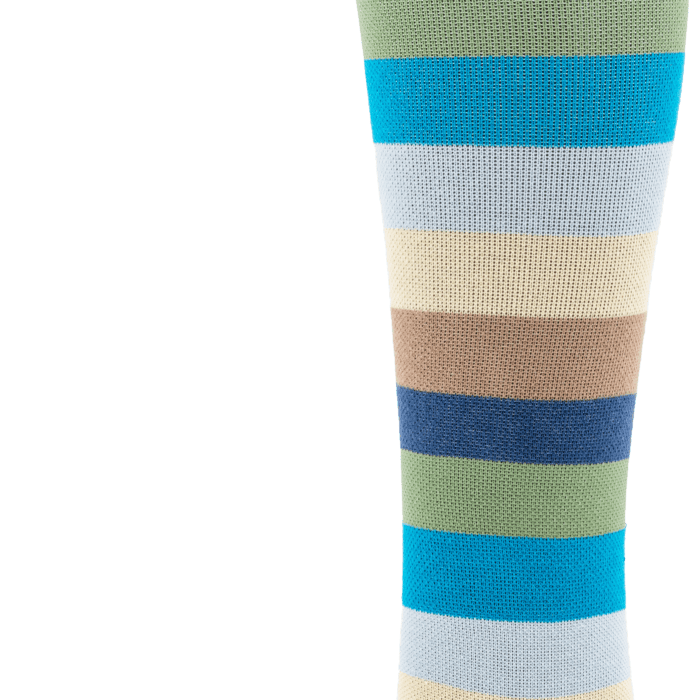 Media de Compresión a la Rodilla con Diseño de Ondas Pastel en Algodón Athlon (Ref. CMO208)