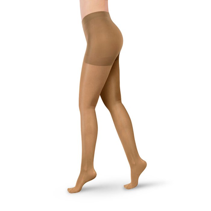 Media a la cadera transparente compresión baja 8-15 mmHg Medivaric 1111 color beige talla S.