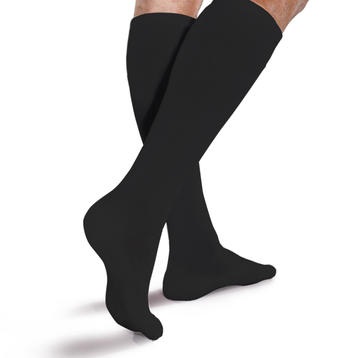 Calcetín de compresión negro para hombre Therafirm