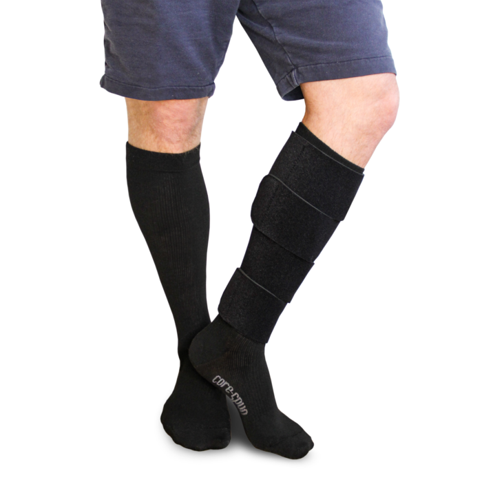 Cubierta de compresión ajustable Therafirm con velcro, altura hasta la rodilla